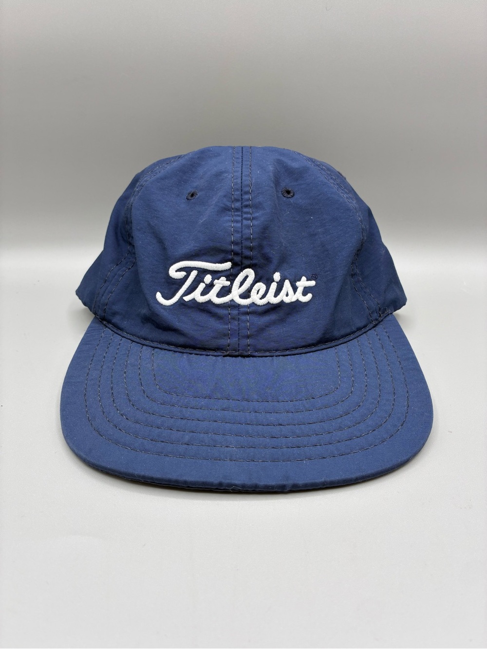Titleist Nylon Golf Hat Adult OS Navy Blue Made In USA